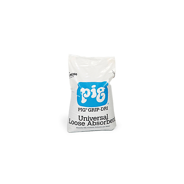 Absorvente NEW PIG, ignifugo, saco de 15kg. Cap. 19,80 lts.