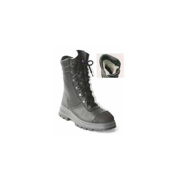 Bota Alta S3 tipo Militar, pelo, Preta, forro interior termi