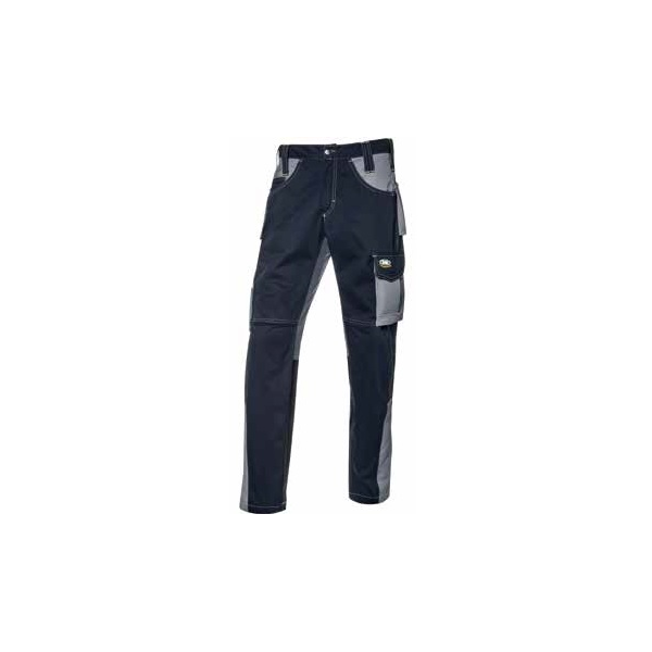 Calça Bicolor FUSION,cor Marinho/Cinza 100% Alg.com 280gr