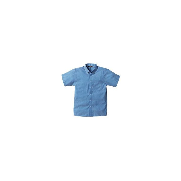 Camisa em tecido Oxford Azul claro, 70%Algodão 30% Poliester