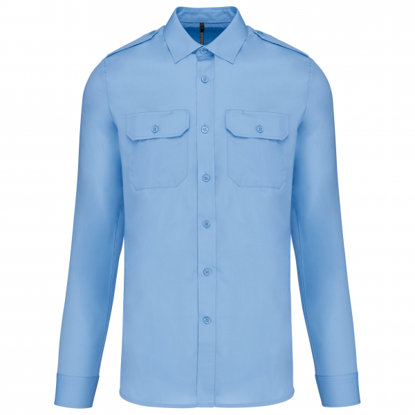 Camisa Kariban manga comprida, 65% pol./35% alg. 115 g/m2.