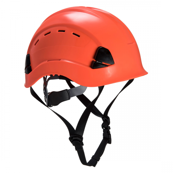 Capacete para trabalhos em altura, tipo alpinista.