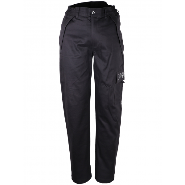 Calça multi-riscos, 99% algodão e 1% carbono, 350 g/m².