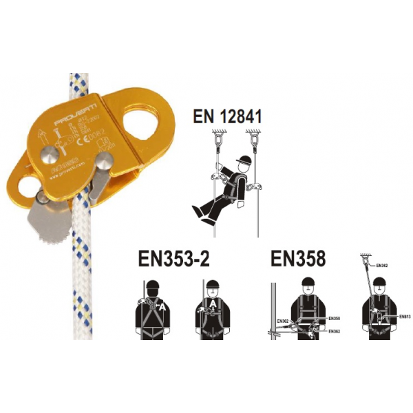 Anti-quedas tipo Rocker AC 080 para corda de 10,5/12mm