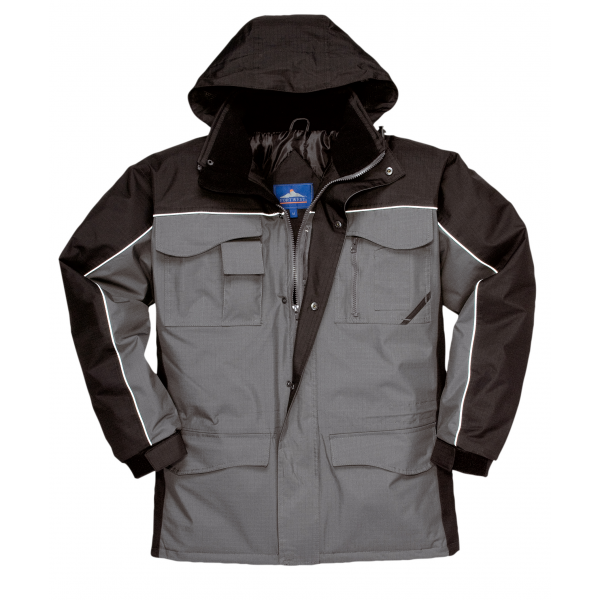 Parka bicolor Invernal tecido RipStop 100% duas comb.cores