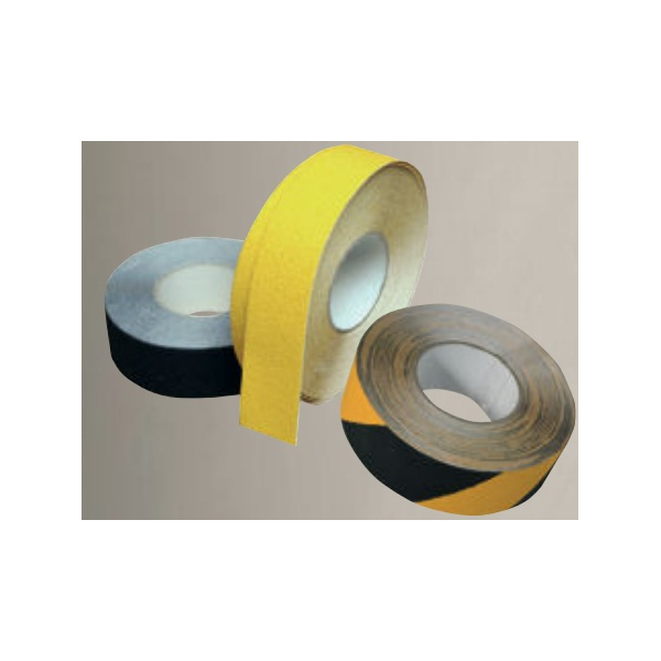 Fita anti-derrapante amarelo/preto,rolo 18,3mts x 50mm larg.