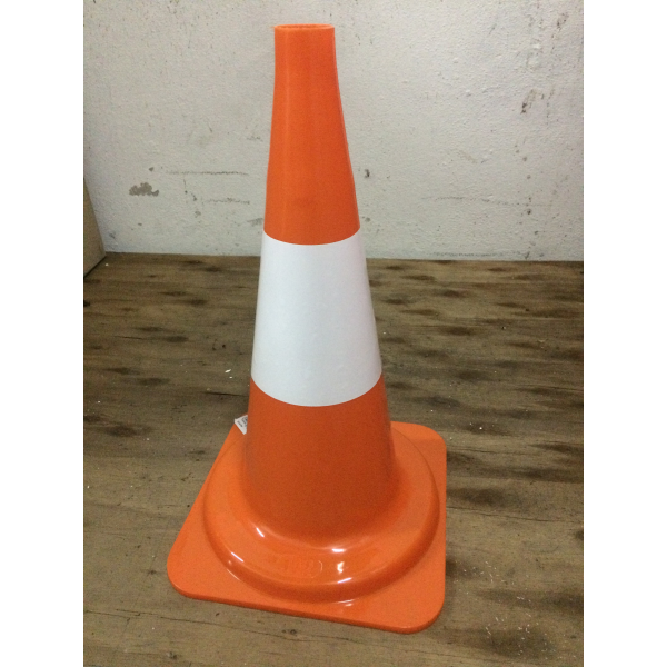 Cone Sinalização 50 cm em polietileno.