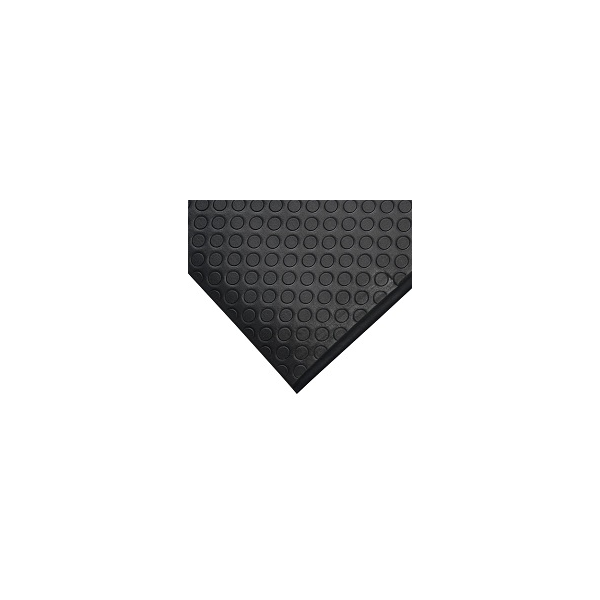 Tapete antifadiga Orthomat Dot, em preto, rolo 0,90x18,30mts