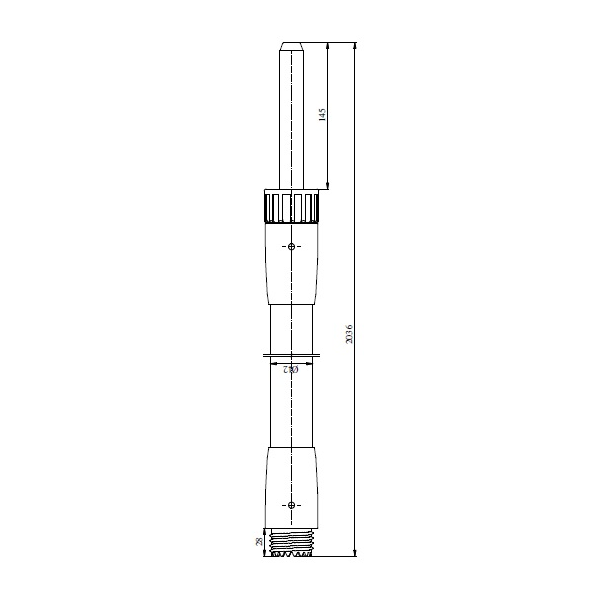 Modulo de Vara com 2,03 mts p/acoplar a vara Base para 225kV